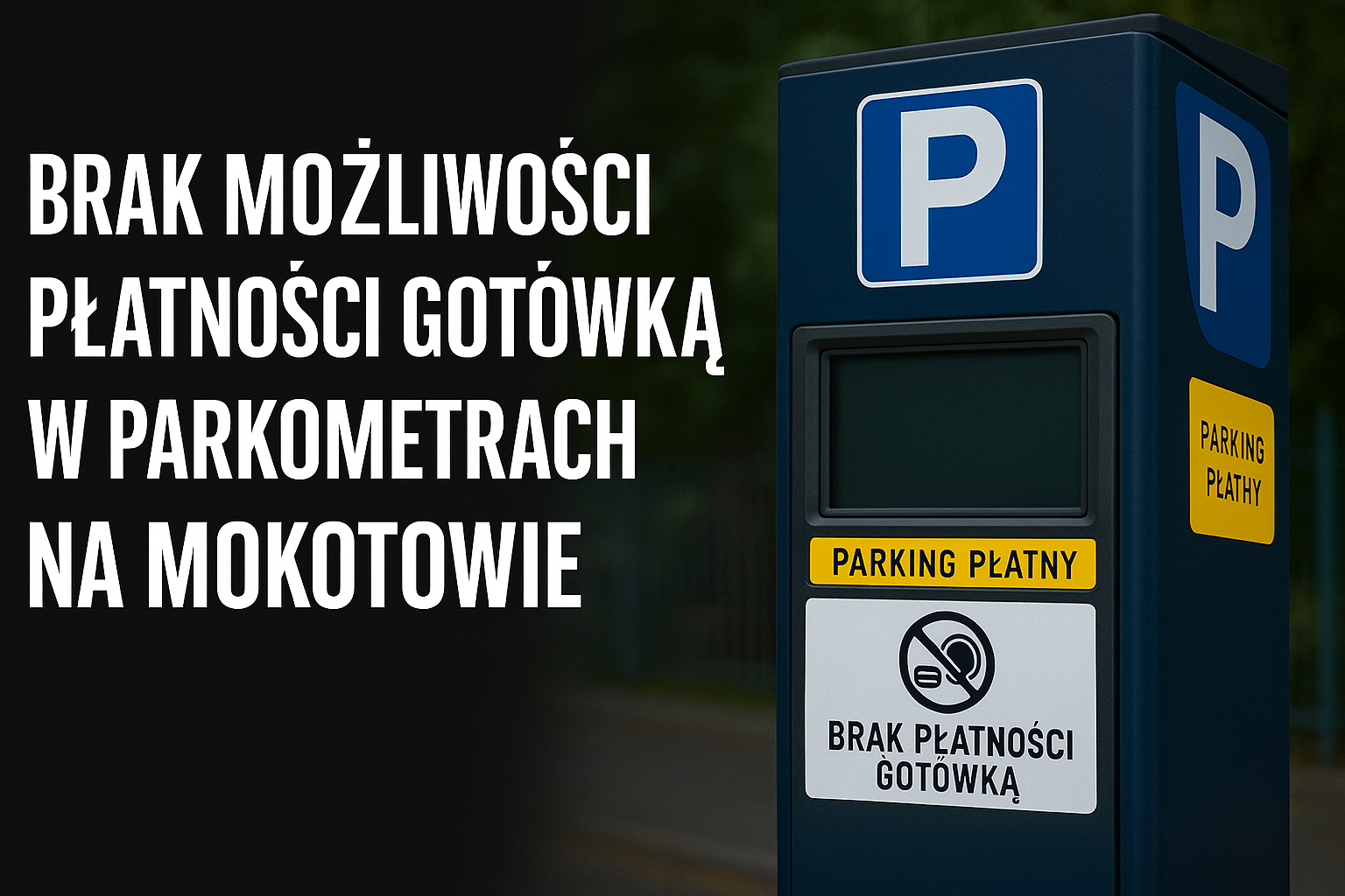 Read more about the article Gotówka nieważna na Mokotowie? Parkometry wypierają złotówki z przestrzeni publicznej