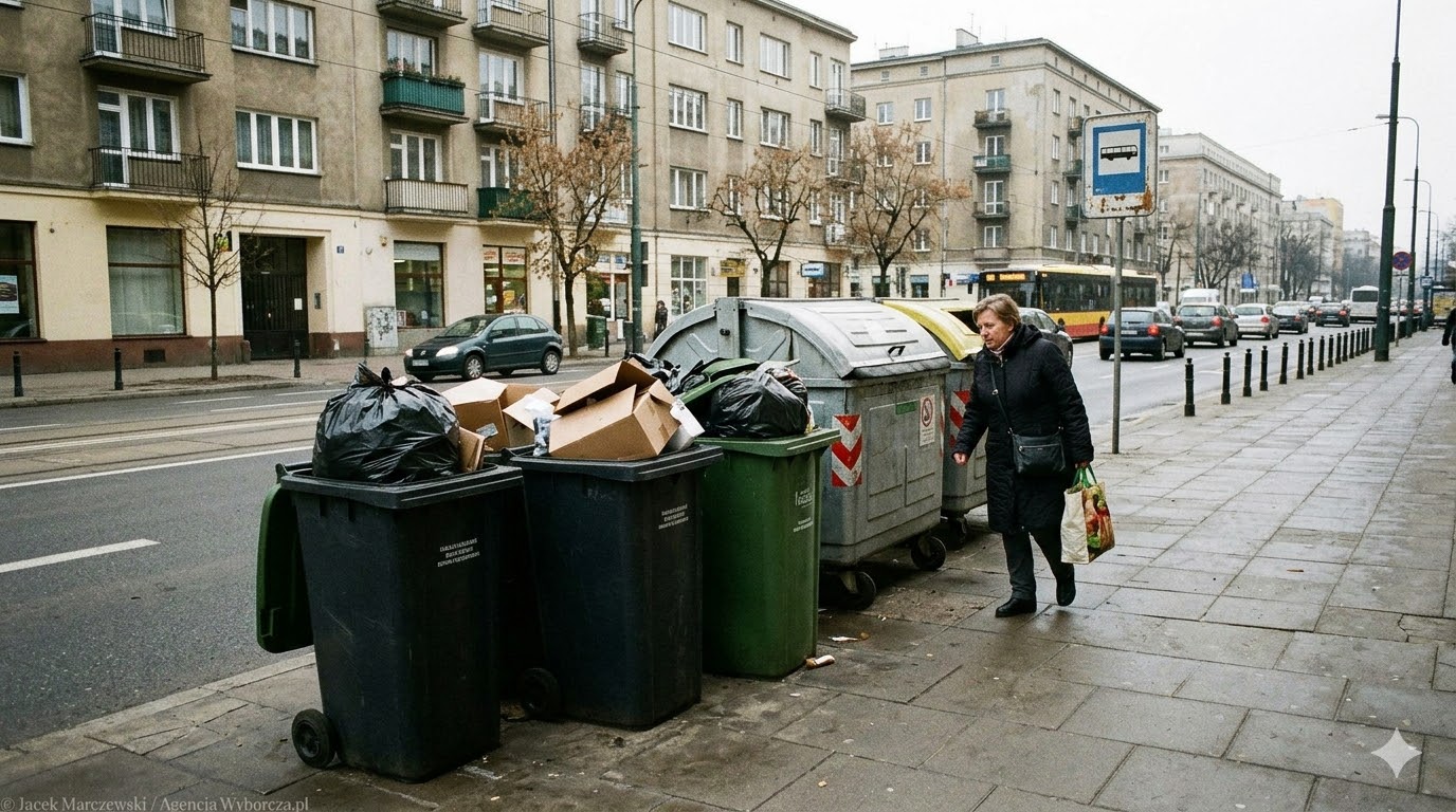 You are currently viewing Ohydne kontenery wychodzą przed szereg. Szpecą ulice, przeszkadzają pieszym